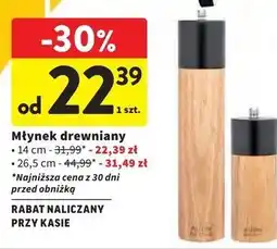 Intermarche Młynek drewniany 26.5 cm Altom Design oferta
