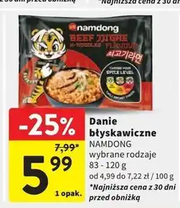 Intermarche Danie z makaronem wołowina Namdong oferta