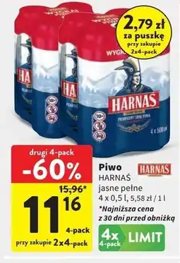 Intermarche Piwo Harnaś Jasne Pełne oferta
