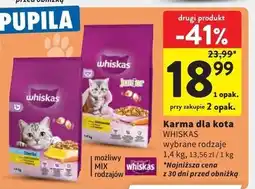 Intermarche Karma dla kota z kurczakiem Whiskas Junior oferta