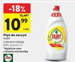 Intermarche Płyn do mycia naczyń cytrynowy Fairy Extra+ oferta