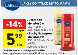 Intermarche Szampon do włosów suchy volume Labell oferta