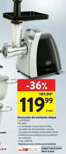 Intermarche Maszynka do mięsa fw 3803 Clatronic oferta
