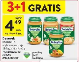 Intermarche Jabłka i winogrona z kaszką manną Bobovita oferta