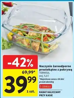 Intermarche Naczynie żaroodporne prostokątne termisil 5.8 l Termisil oferta