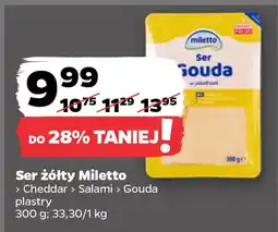 Netto Ser żółty Gouda Miletto oferta