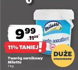 Netto Twaróg sernikowy 1 kg Miletto oferta