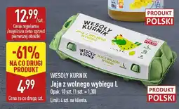 ALDI Jaja z wolnego wybiegu L Wesoły Kurnik oferta