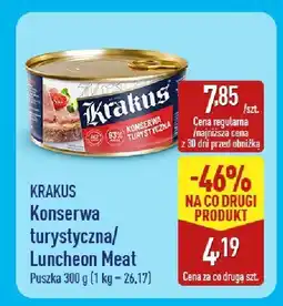 ALDI Konserwa turystyczna/ Luncheon Meat Krakus oferta