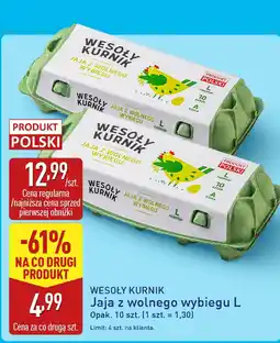 ALDI Jaja z wolnego wybiegu L Wesoły Kurnik oferta