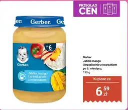 Biedronka Deserek Jabłka mango i brzoskwinie z twarożkiem Gerber oferta