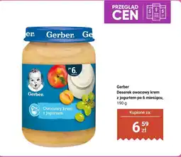 Biedronka Deserek owocowy krem z jogurtem po 6 miesiącu Gerber oferta