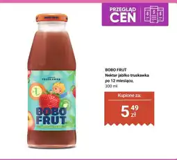 Biedronka Nektar jabłko truskawka BOBO FRUT oferta