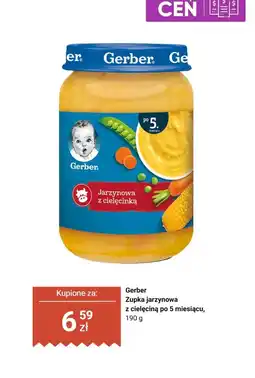 Biedronka Zupka jarzynowa Gerber z cielęciną po 5 miesiącu oferta