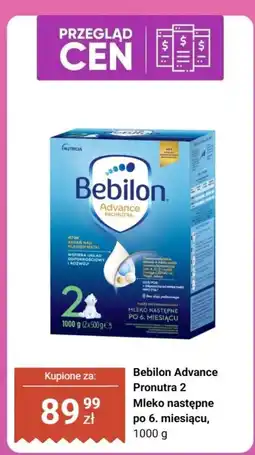 Biedronka Mleko następne Bebilon Advance Pronutra 2 po 6. miesiącu oferta