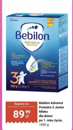 Biedronka Mleko Bebilon Advance Pronutra 3 Junior dla dzieci po 1. roku życia oferta