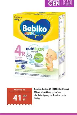 Biedronka Mleko Bebiko Junior 4R NUTRIflor Expert z kleikiem ryżowym dla dzieci powyżej 2. roku życia oferta