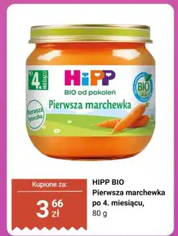 Biedronka Danie HIPP BIO Pierwsza marchewka po 4. miesiącu oferta