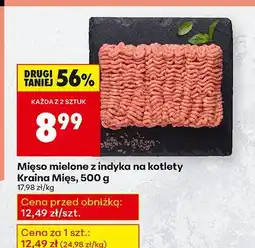 Biedronka Mięso mielone z indyka na kotlety Kraina Mięs oferta