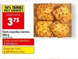 Biedronka Tost z szynką i serem Biedronka oferta