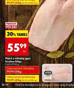 Biedronka Pierś z młodej gęsi Kraina Mięs oferta