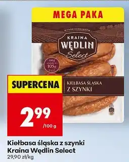 Biedronka Kiełbasa śląska z szynki Kraina Wędlin Select oferta