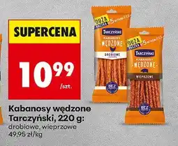 Biedronka Kabanosy wędzone drobiowe Tarczyński oferta