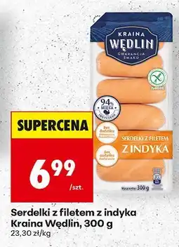 Biedronka Serdelki z filetem z indyka Kraina Wędlin oferta