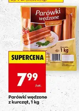 Biedronka Parówki wędzone z kurcząt, 1kg Biedronka oferta