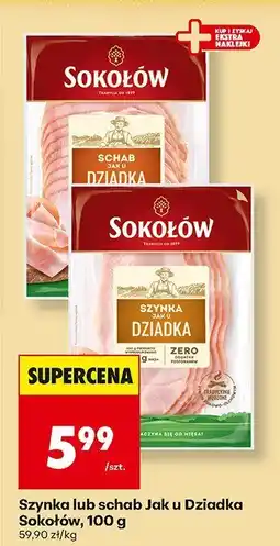 Biedronka Szynka Jak u Dziadka Sokołów oferta