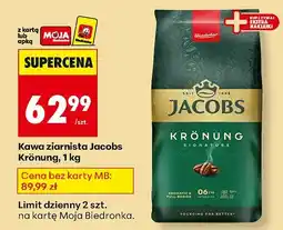 Biedronka Kawa ziarnista Jacobs Krönung, 1 kg oferta