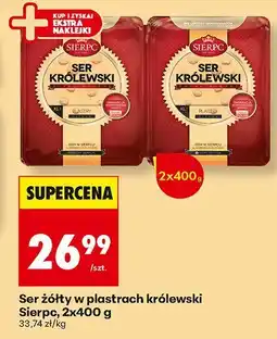 Biedronka Ser żółty w plastrach królewski 2-pak Sierpc oferta