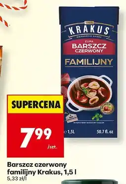 Biedronka Barszcz czerwony familijny Krakus, 1,5 l oferta