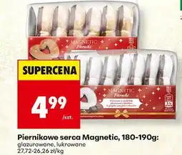Biedronka Piernikowe serca Magnetic, 180-190 g: glazurowane, lukrowane oferta