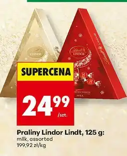 Biedronka Czekolada Praliny Lindor Lindt, 125 g oferta