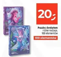 Dealz Puzzle z brokatem 100 el oferta