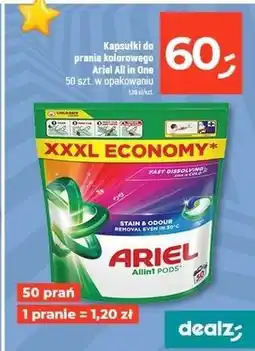 Dealz Kapsułki do prania color Ariel All In 1 oferta