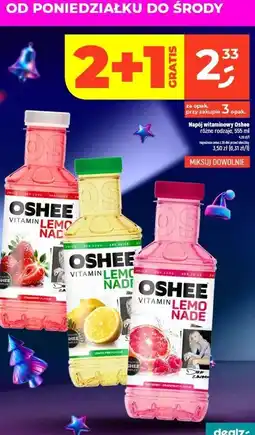 Dealz Napój malina i grejpfrut Oshee Vitamin Lemonade oferta