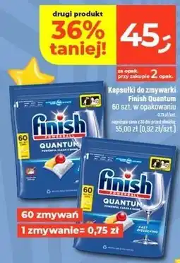 Dealz Tabletki do zmywarek lemon Finish Quantum oferta
