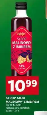 Stokrotka Market SYROP ABJO MALINOWY Z IMBIREM oferta