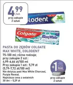 Stokrotka Market Pasta do zębów Colgate Max White, Colodent oferta