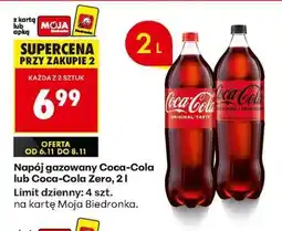 Biedronka Napój gazowany Coca Cola lub Coca Cola Zero, 2l oferta