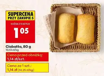 Biedronka Ciabatta 80 g oferta