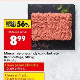 Biedronka Mięso mielone z indyka na kotlety Kraina Mięs 500 g oferta