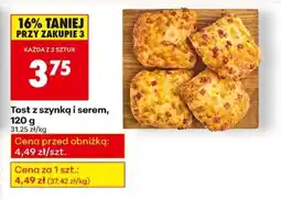 Biedronka Tost z szynką i serem , 120 g oferta