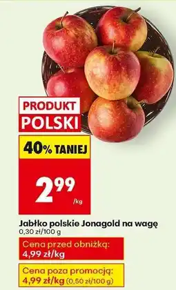 Biedronka Jabłko polskie Jonagold na wagę oferta