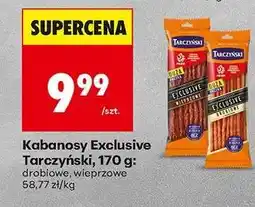 Biedronka Kabanosy Exclusive Tarczyński 170 g oferta