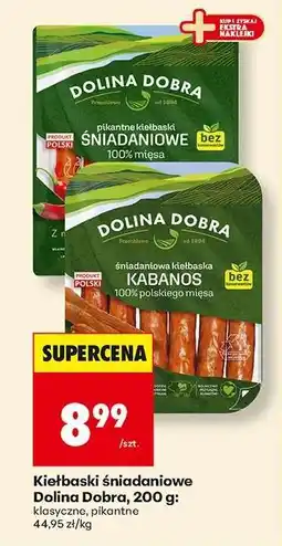 Biedronka Kiełbaski śniadaniowe Dolina Dobra, 200 g oferta