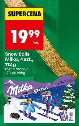 Biedronka Snow Balls Milka, 4 szt., 112 g oferta