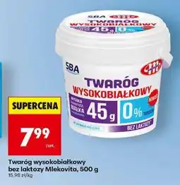 Biedronka Twaróg wysokobiałkowy bez laktozy Mlekovita, 500 g oferta
